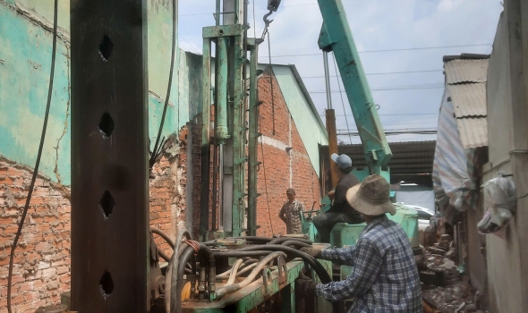 CÔNG TRÌNH ÉP CỌC TẠI TÂN HIỆP  CÔNG TRÌNH ÉP CỌC TẠI TÂN HIỆP