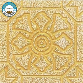 Gạch Terrazo lát vỉa hè Hoa thị Vàng