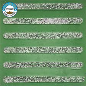 GẠCH VỈA HÈ DẪN ĐƯỜNG 6 SỌC XANH