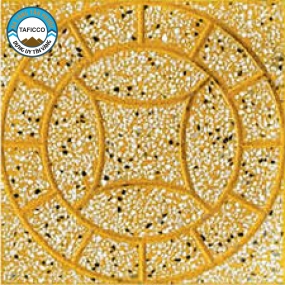 Gạch Terrazzo Đồng Tiền Vàng - Gạch vỉa hè Tân Phước