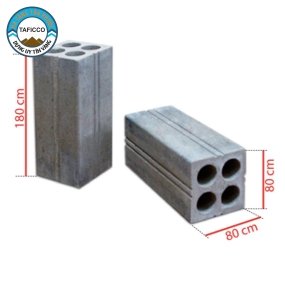 Gạch Block 4 lỗ 8×8×18