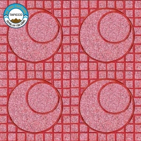 GẠCH VỈA HÈ TERRAZZO MẶT TRĂNG ĐỎ