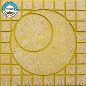 GẠCH VỈA HÈ TERRAZZO MẶT TRĂNG VÀNG