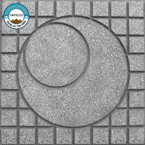 GẠCH VỈA HÈ TERRAZZO MẶT TRĂNG XÁM