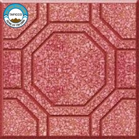 Gạch Terrazzo bát quái  đỏ - Trung tâm Phân Phối VLXD Tiền Giang
