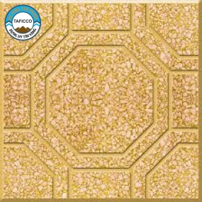 Gạch Vỉa hè bát quái màu vàng - Chuyên gạch lát vỉa hè giá rẻ Tiền Giang