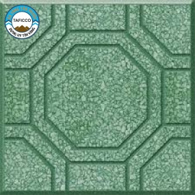 Gạch Terrazzo bát quái xanh - Hạ Tầng Tân Phước
