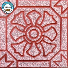 Gạch lát vỉa hè Hoa thị đỏ - Xưởng gạch vỉa hè