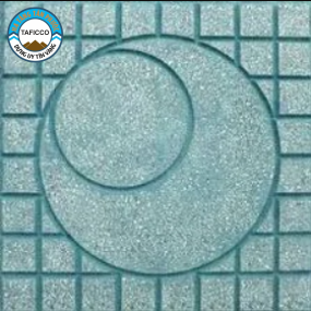 GẠCH VỈA HÈ TERRAZZO MẶT TRĂNG XANH
