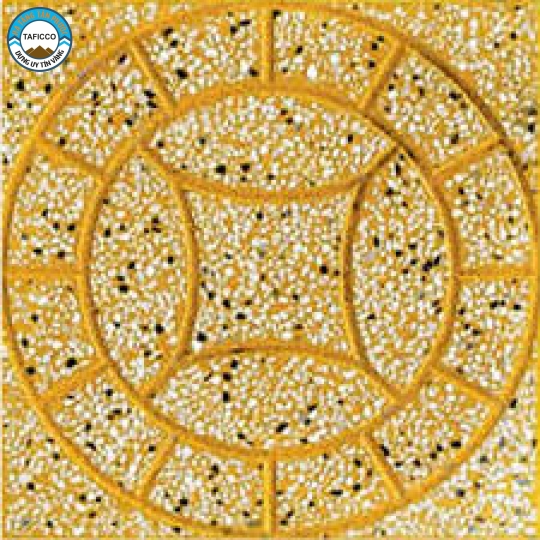 Gạch Terrazzo Đồng Tiền Vàng - Gạch vỉa hè Tân Phước