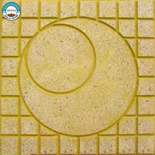GẠCH VỈA HÈ TERRAZZO MẶT TRĂNG VÀNG