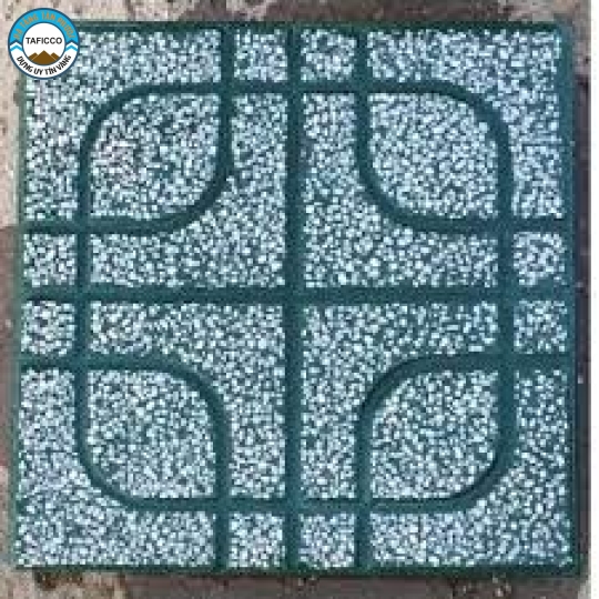 Gạch Lát Vỉa Hè 40x40 Terrazzo Mắt Phụng Xanh