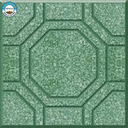 Gạch Terrazzo bát quái xanh - Hạ Tầng Tân Phước